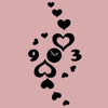 Modern Romantic Wall Clock with 3D Black Heart Design – Stylish Decorative Timepiece for Home & Gifts